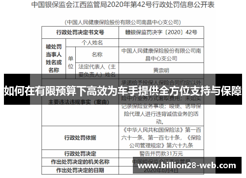 如何在有限预算下高效为车手提供全方位支持与保障